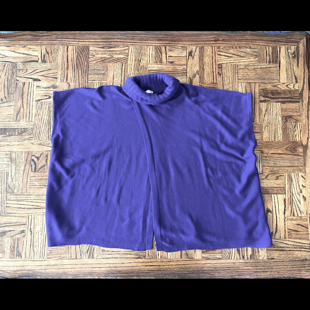 Chico’s Purple Knit Poncho S/M